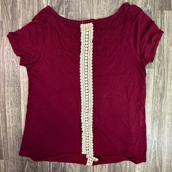 French Pastry Elephant Graphic Crop Tee Your Vibe Attracts Your Tribe Burgundy - Picture 2 of 5